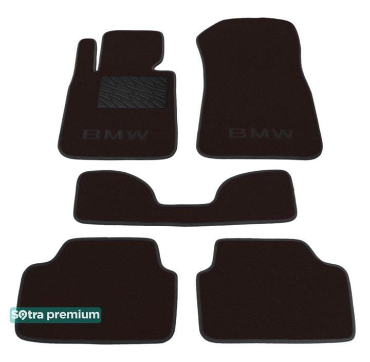 Sotra 06386-CH-CHOCO Interior mats Sotra two-layer brown for BMW 1-series (2004-2011), set 06386CHCHOCO
