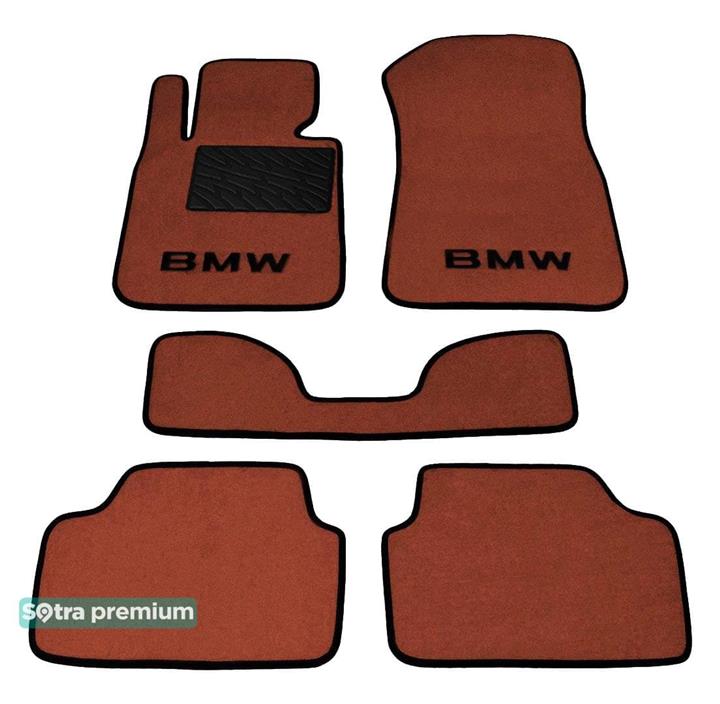 Sotra 06386-CH-TERRA Interior mats Sotra two-layer terracotta for BMW 1-series (2004-2011), set 06386CHTERRA