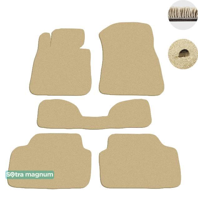 Sotra 06386-MG20-BEIGE Interior mats Sotra two-layer beige for BMW 1-series (2004-2011), set 06386MG20BEIGE