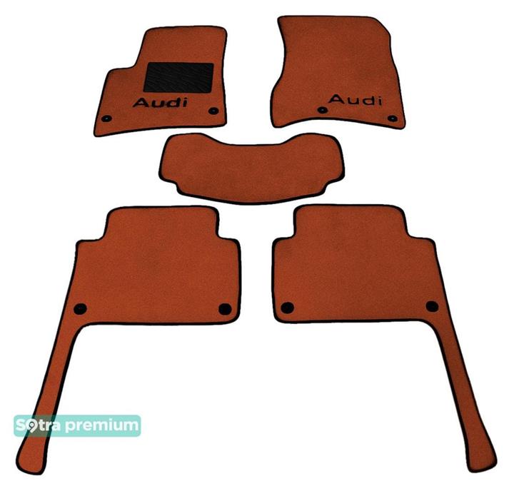 Sotra 06401-CH-TERRA Interior mats Sotra two-layer terracotta for Audi Q7 (2006-2014), set 06401CHTERRA