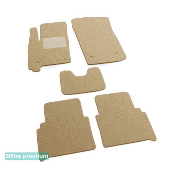Sotra 06403-CH-BEIGE Interior mats Sotra two-layer beige for Opel Meriva a (2003-2010), set 06403CHBEIGE