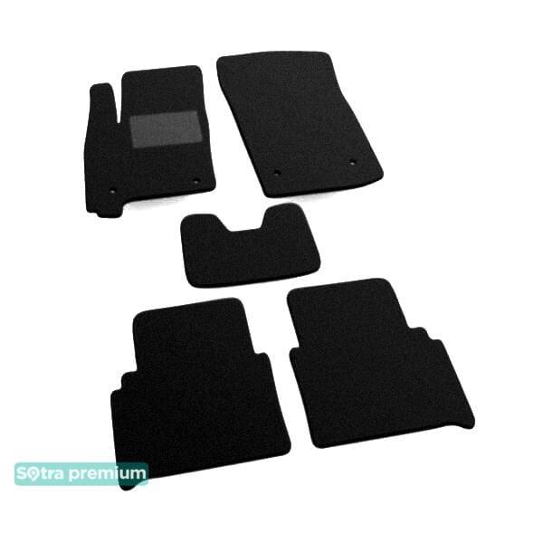 Sotra 06403-CH-BLACK Interior mats Sotra two-layer black for Opel Meriva a (2003-2010), set 06403CHBLACK