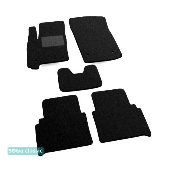 Sotra 06403-GD-BLACK Interior mats Sotra two-layer black for Opel Meriva a (2003-2010), set 06403GDBLACK