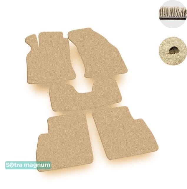Sotra 06420-MG20-BEIGE Interior mats Sotra two-layer beige for Ford Cougar (1998-2002), set 06420MG20BEIGE