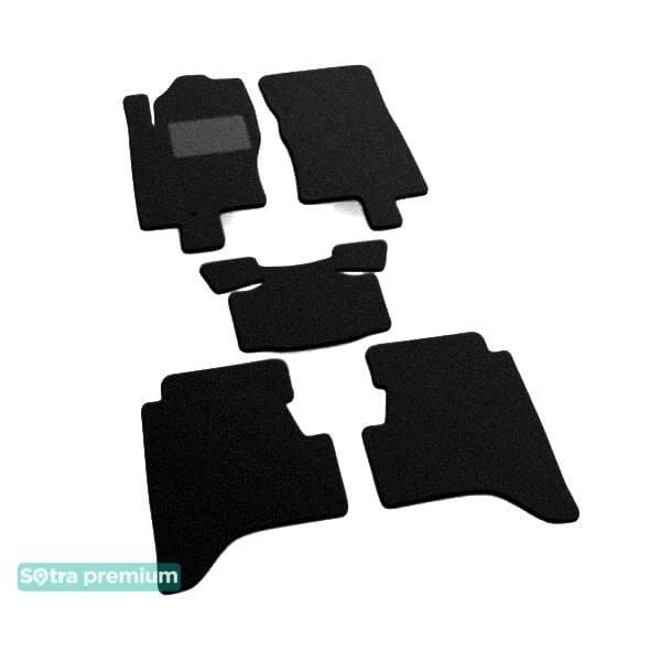 Sotra 06423-CH-BLACK Interior mats Sotra two-layer black for Nissan Xterra (2005-2015), set 06423CHBLACK