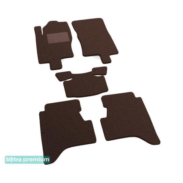 Sotra 06423-CH-CHOCO Interior mats Sotra two-layer brown for Nissan Xterra (2005-2015), set 06423CHCHOCO