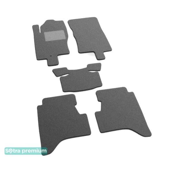 Sotra 06423-CH-GREY Interior mats Sotra two-layer gray for Nissan Xterra (2005-2015), set 06423CHGREY