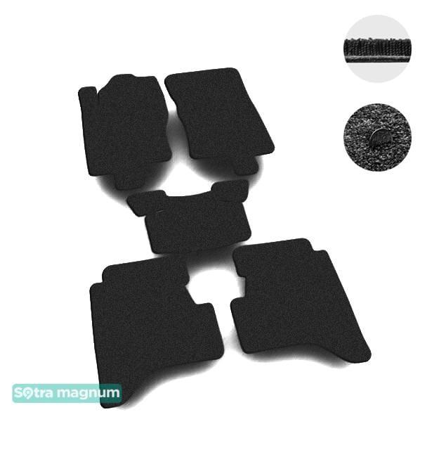 Sotra 06423-MG15-BLACK Interior mats Sotra two-layer black for Nissan Xterra (2005-2015), set 06423MG15BLACK