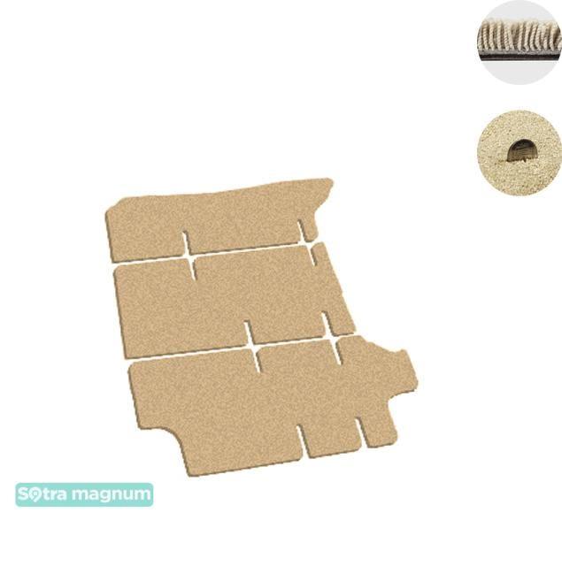 Sotra 06430-5-MG20-BEIGE Interior mats Sotra two-layer beige for Toyota Hiace (2006-), set 064305MG20BEIGE