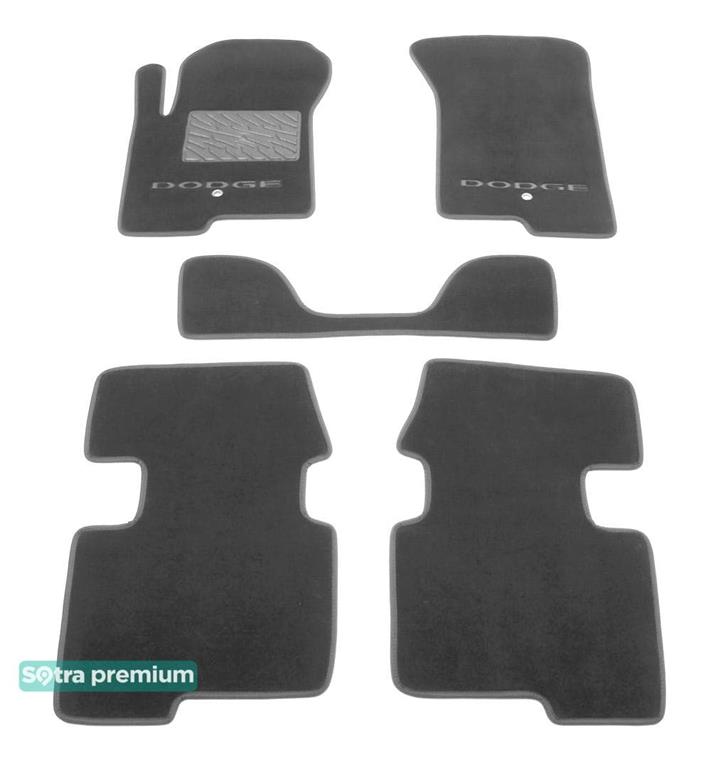 Sotra 06440-CH-GREY Interior mats Sotra two-layer gray for Dodge Caliber (2007-2012), set 06440CHGREY