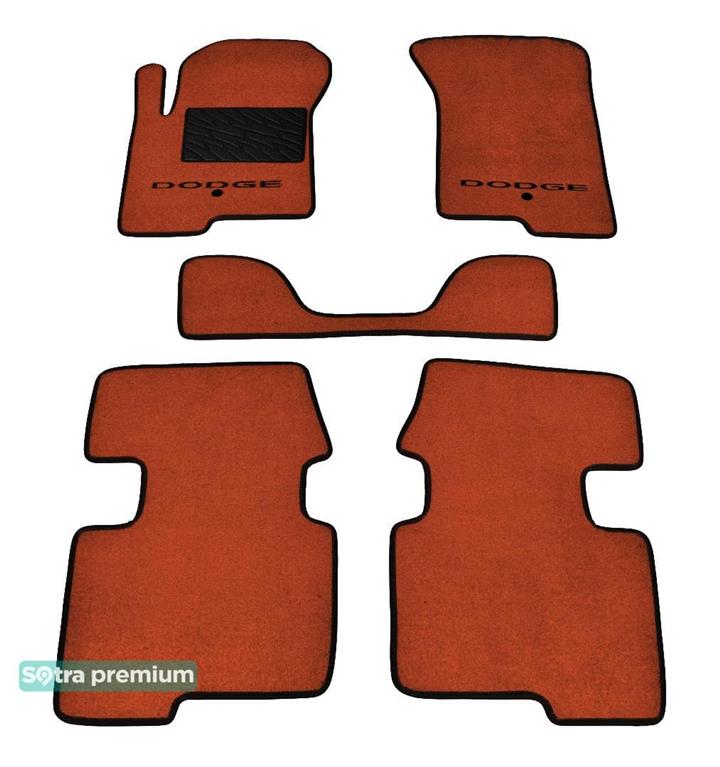 Sotra 06440-CH-TERRA Interior mats Sotra two-layer terracotta for Dodge Caliber (2007-2012), set 06440CHTERRA