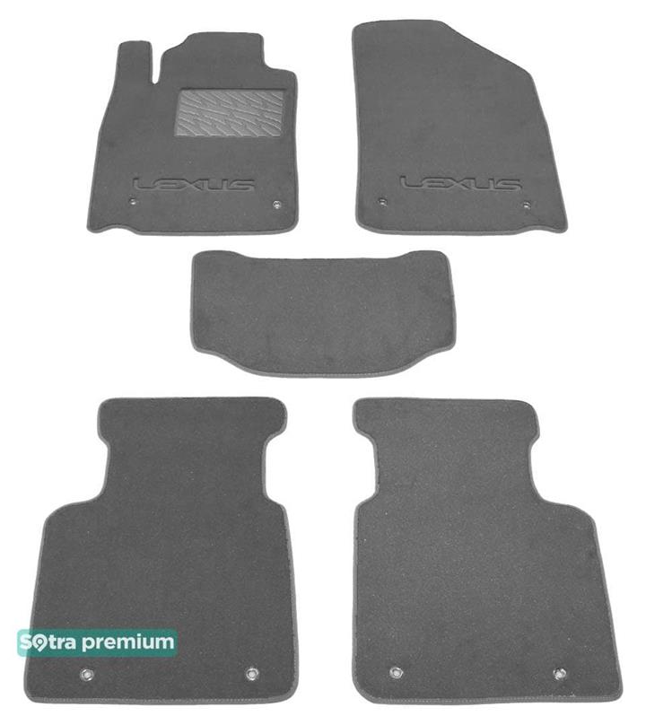 Sotra 06455-CH-GREY Interior mats Sotra two-layer gray for Lexus Es (2006-2012), set 06455CHGREY