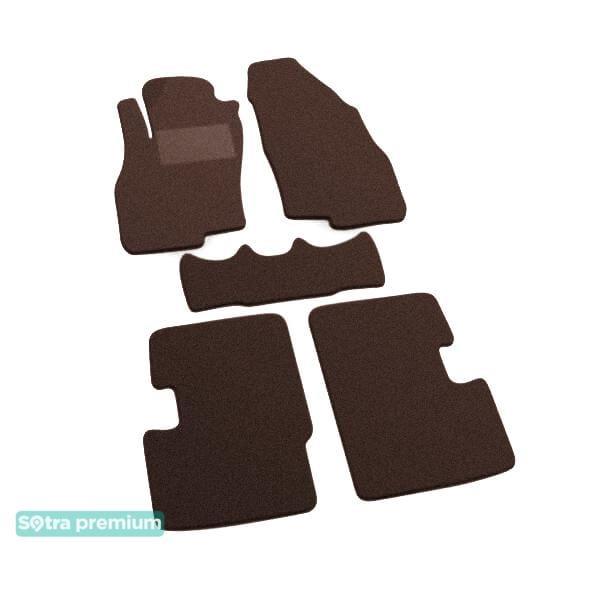 Sotra 06458-CH-CHOCO Interior mats Sotra two-layer brown for Fiat Grand punto (2005-2018), set 06458CHCHOCO