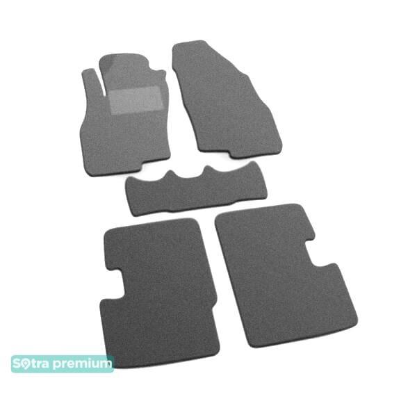 Sotra 06458-CH-GREY Interior mats Sotra two-layer gray for Fiat Grand punto (2005-2018), set 06458CHGREY