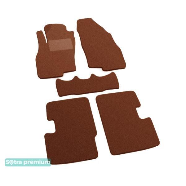 Sotra 06458-CH-TERRA Interior mats Sotra two-layer terracotta for Fiat Grand punto (2005-2018), set 06458CHTERRA