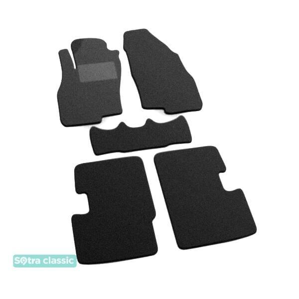 Sotra 06458-GD-GREY Interior mats Sotra two-layer gray for Fiat Grand punto (2005-2018), set 06458GDGREY