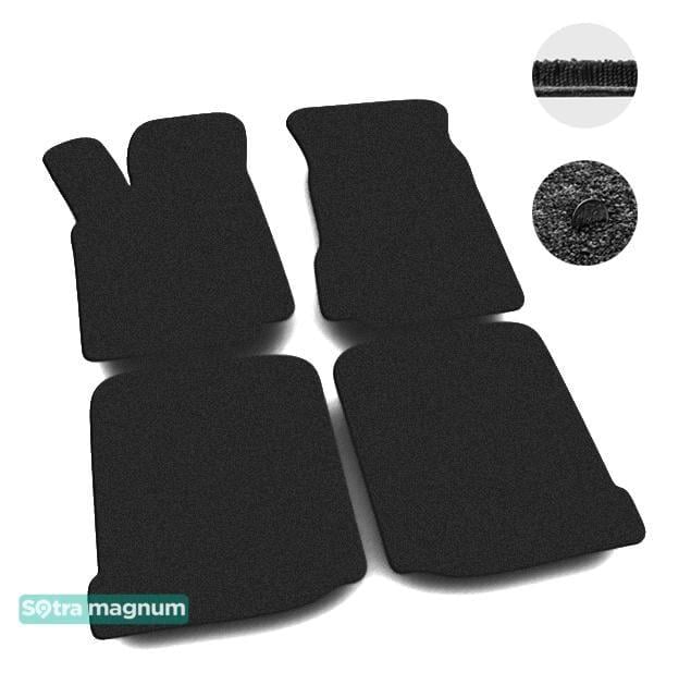 Sotra 06475-MG15-BLACK Interior mats Sotra two-layer black for Seat Ibiza (1995-1999), set 06475MG15BLACK