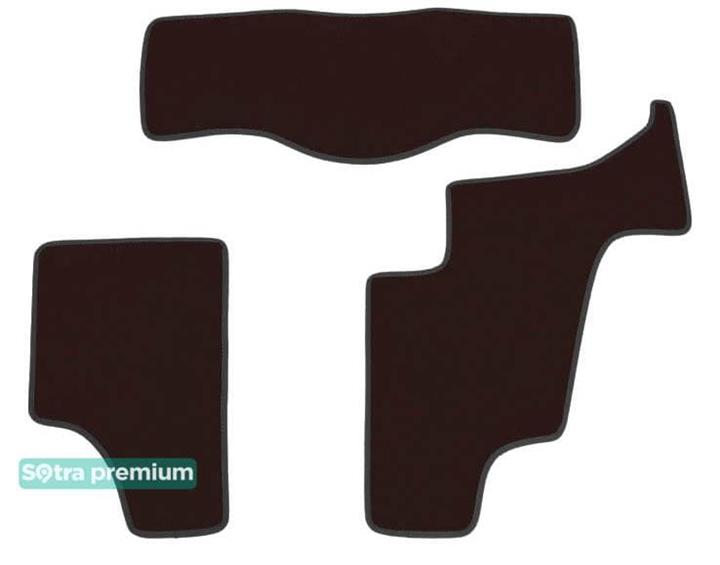 Sotra 06481-3-CH-CHOCO Interior mats Sotra two-layer brown for Mercedes Gl-class (2006-2012), set 064813CHCHOCO
