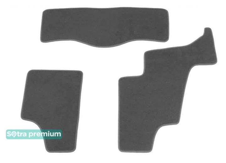 Sotra 06481-3-CH-GREY Interior mats Sotra two-layer gray for Mercedes Gl-class (2006-2012), set 064813CHGREY