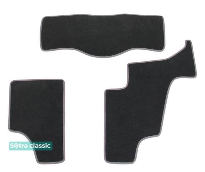 Sotra 06481-3-GD-GREY Interior mats Sotra two-layer gray for Mercedes Gl-class (2006-2012), set 064813GDGREY
