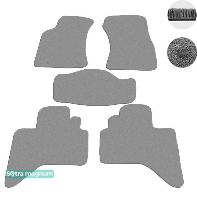 Sotra 06490-MG20-GREY Interior mats Sotra two-layer gray for Toyota Hilux (2004-2010), set 06490MG20GREY