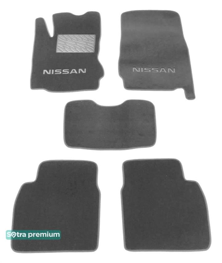 Sotra 06502-CH-GREY Interior mats Sotra two-layer gray for Nissan Note (2005-2013), set 06502CHGREY