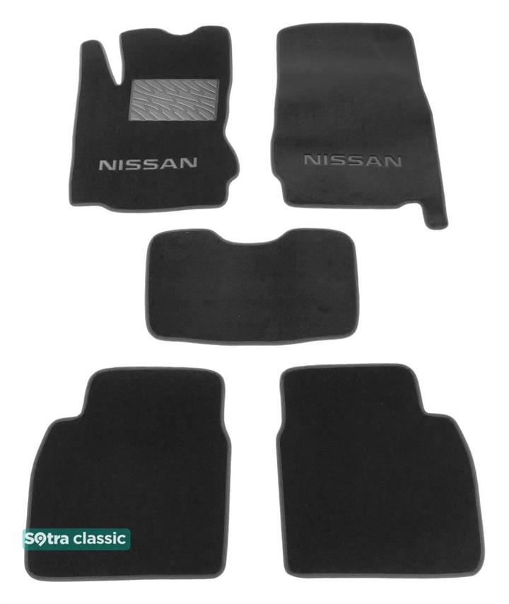 Sotra 06502-GD-GREY Interior mats Sotra two-layer gray for Nissan Note (2005-2013), set 06502GDGREY