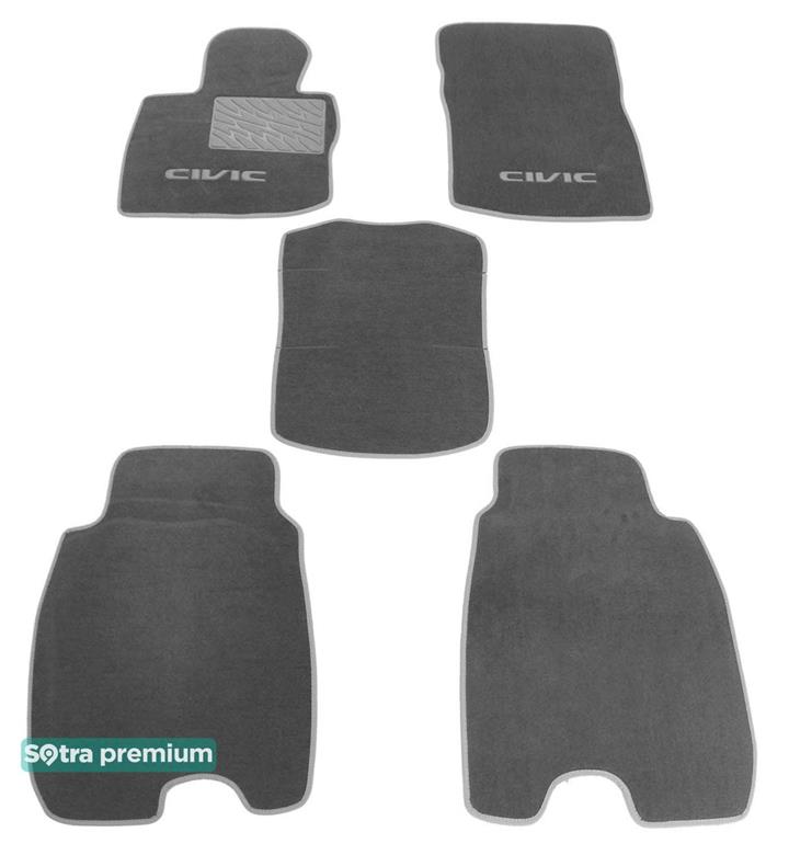 Sotra 06503-CH-GREY Interior mats Sotra two-layer gray for Honda Civic (2006-2011), set 06503CHGREY