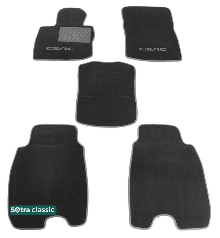 Sotra 06503-GD-GREY Interior mats Sotra two-layer gray for Honda Civic (2006-2011), set 06503GDGREY