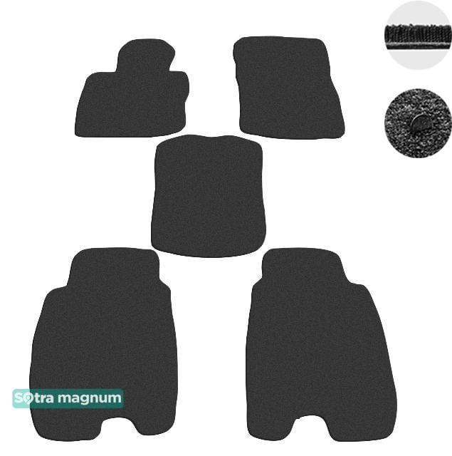 Sotra 06503-MG15-BLACK Interior mats Sotra two-layer black for Honda Civic (2006-2011), set 06503MG15BLACK