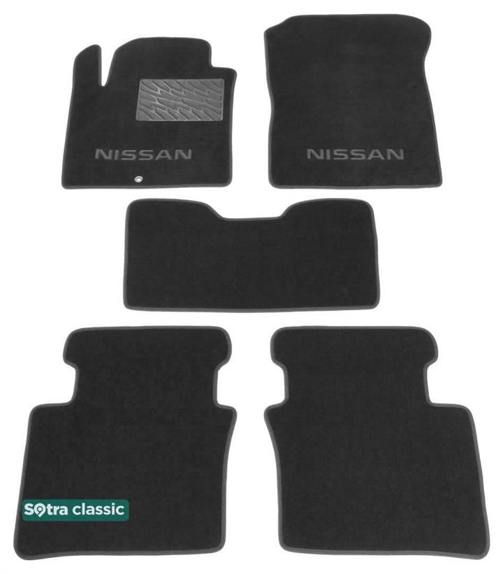 Sotra 06505-GD-GREY Interior mats Sotra two-layer gray for Nissan Teana (2003-2008), set 06505GDGREY