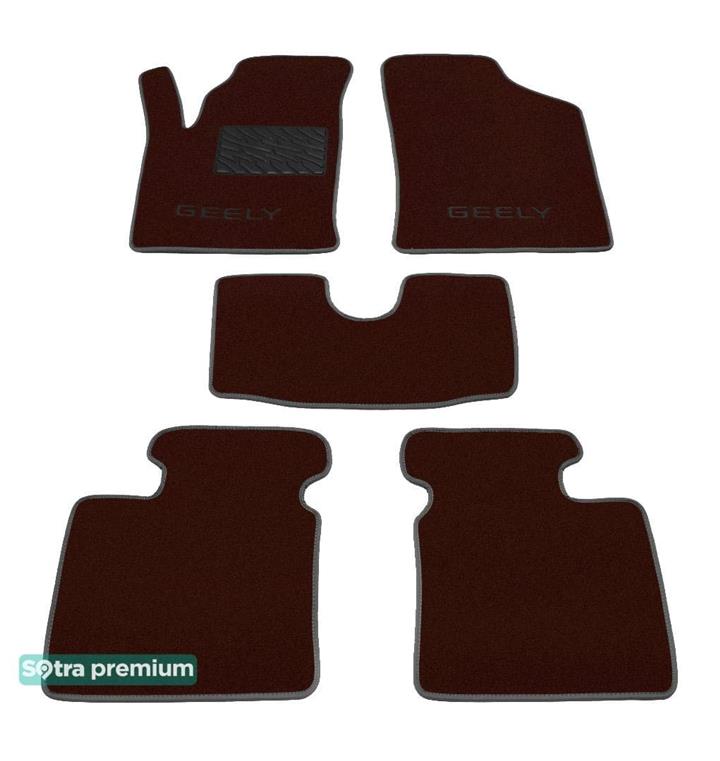 Sotra 06507-CH-CHOCO Interior mats Sotra two-layer brown for Geely CK (2005-), set 06507CHCHOCO