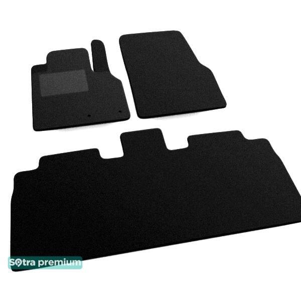 Sotra 06515-CH-BLACK Interior mats Sotra two-layer black for Renault Espace (2003-2014), set 06515CHBLACK