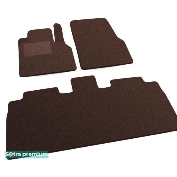 Sotra 06515-CH-CHOCO Interior mats Sotra two-layer brown for Renault Espace (2003-2014), set 06515CHCHOCO