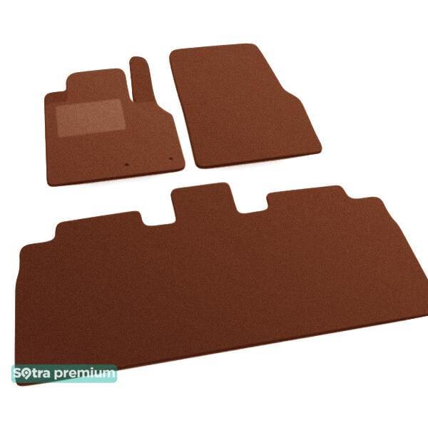 Sotra 06515-CH-TERRA Interior mats Sotra two-layer terracotta for Renault Espace (2003-2014), set 06515CHTERRA
