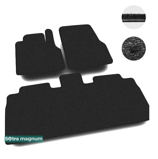 Sotra 06515-MG15-BLACK Interior mats Sotra two-layer black for Renault Espace (2003-2014), set 06515MG15BLACK