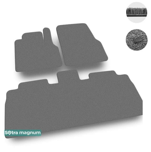 Sotra 06515-MG20-GREY Interior mats Sotra two-layer gray for Renault Espace (2003-2014), set 06515MG20GREY