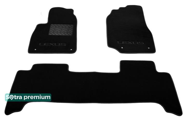 Sotra 06519-CH-BLACK Interior mats Sotra two-layer black for Lexus Lx470 (2002-2007), set 06519CHBLACK