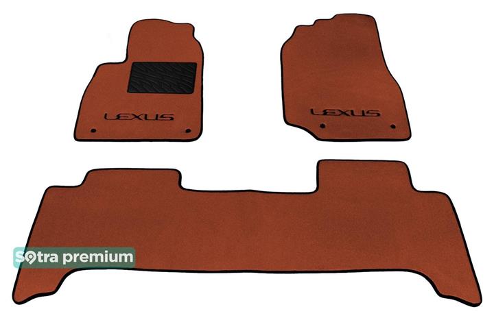Sotra 06519-CH-TERRA Interior mats Sotra two-layer terracotta for Lexus Lx470 (2002-2007), set 06519CHTERRA