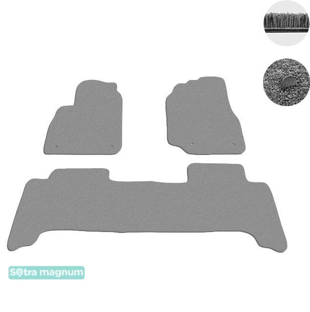 Sotra 06519-MG20-GREY Interior mats Sotra two-layer gray for Lexus Lx470 (2002-2007), set 06519MG20GREY