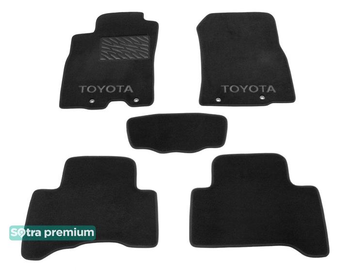 Sotra 06529-CH-BLACK Interior mats Sotra two-layer black for Toyota Fj cruiser (2006-2014), set 06529CHBLACK