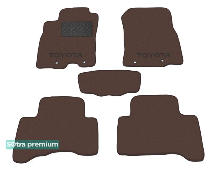 Sotra 06529-CH-CHOCO Interior mats Sotra two-layer brown for Toyota Fj cruiser (2006-2014), set 06529CHCHOCO