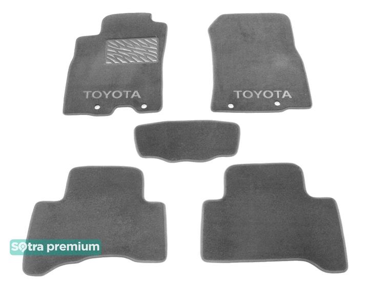 Sotra 06529-CH-GREY Interior mats Sotra two-layer gray for Toyota Fj cruiser (2006-2014), set 06529CHGREY