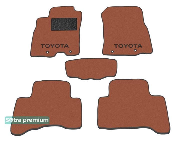 Sotra 06529-CH-TERRA Interior mats Sotra two-layer terracotta for Toyota Fj cruiser (2006-2014), set 06529CHTERRA