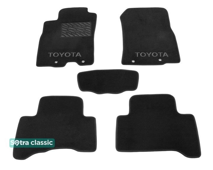 Sotra 06529-GD-BLACK Interior mats Sotra two-layer black for Toyota Fj cruiser (2006-2014), set 06529GDBLACK