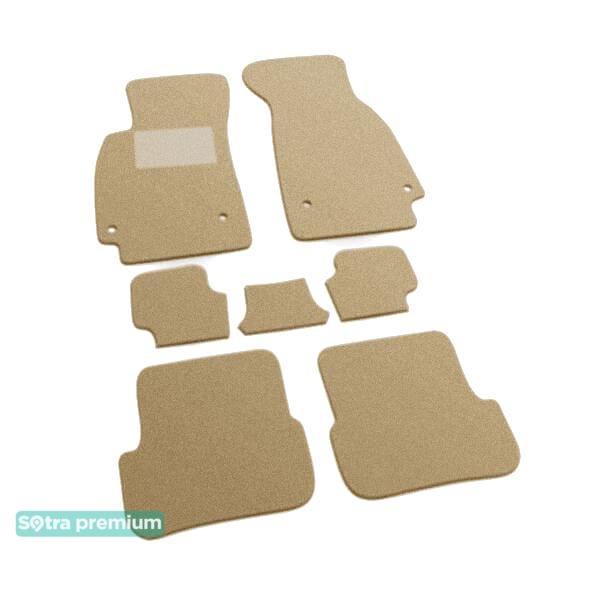 Sotra 06535-CH-BEIGE Interior mats Sotra two-layer beige for Audi A6 allroad (2006-2011), set 06535CHBEIGE