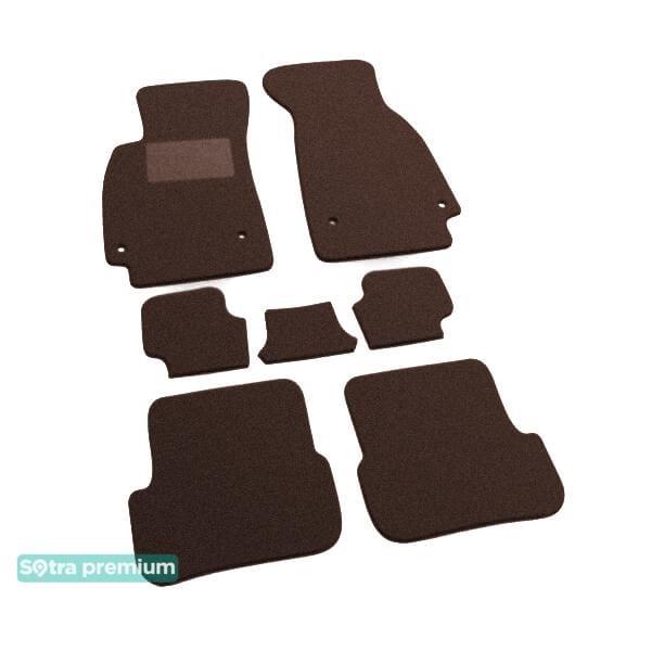 Sotra 06535-CH-CHOCO Interior mats Sotra two-layer brown for Audi A6 allroad (2006-2011), set 06535CHCHOCO