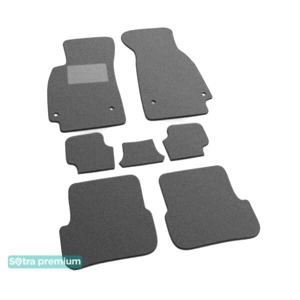 Sotra 06535-CH-GREY Interior mats Sotra two-layer gray for Audi A6 allroad (2006-2011), set 06535CHGREY