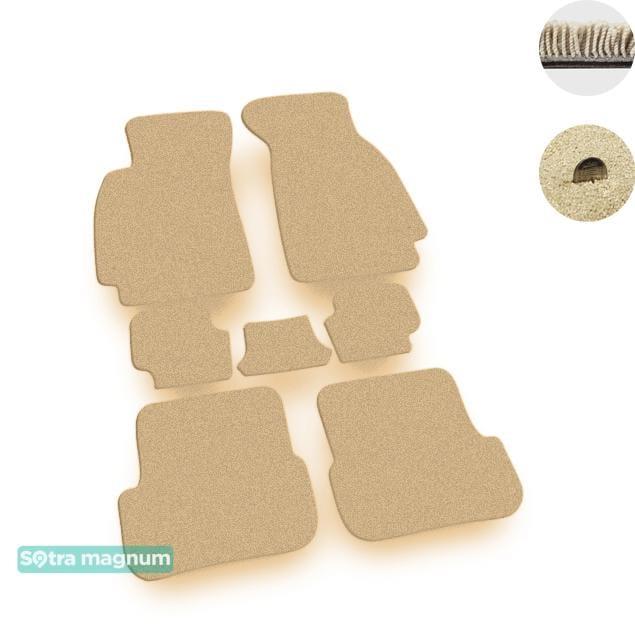 Sotra 06535-MG20-BEIGE Interior mats Sotra two-layer beige for Audi A6 allroad (2006-2011), set 06535MG20BEIGE