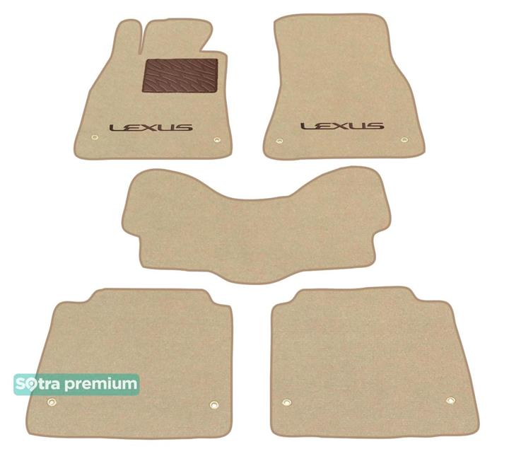 Sotra 06546-CH-BEIGE Interior mats Sotra two-layer beige for Lexus Ls (2006-2017), set 06546CHBEIGE